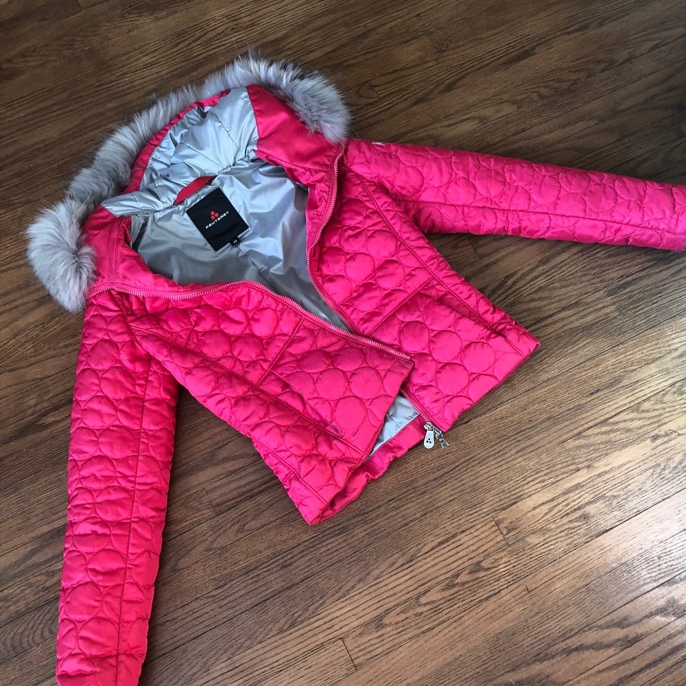 Beautiful Hot Pink Peuterey Bomber Jacket sized 42